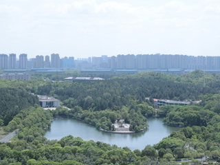 前湖校区眺望孝彭书院和国际教育学院